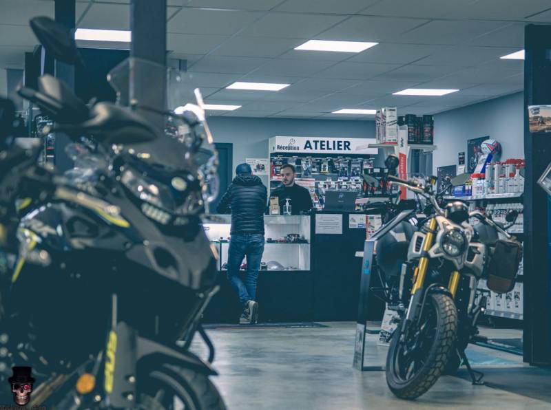 Garage moto mécanique