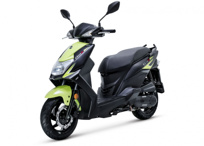 Scooter SYM ORBIT III 50 E5 noir et jaune bordeaux 